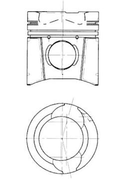 Píst KOLBENSCHMIDT 94396600