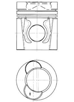 Píst KOLBENSCHMIDT 94445600