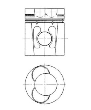 Píst KOLBENSCHMIDT 94448600