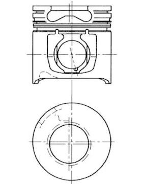 Píst KOLBENSCHMIDT 94450600