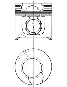 Píst KOLBENSCHMIDT 94451600