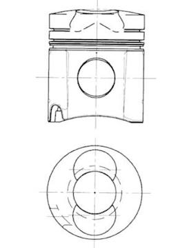 Píst KOLBENSCHMIDT 94452600