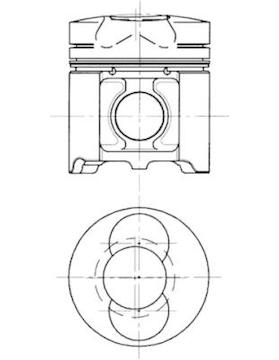 Píst KOLBENSCHMIDT 94473600