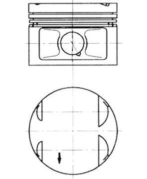 Píst KOLBENSCHMIDT 94475600