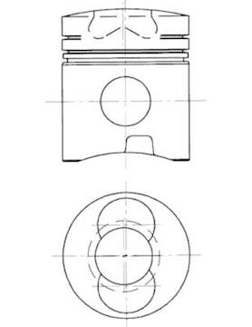Píst KOLBENSCHMIDT 94486700