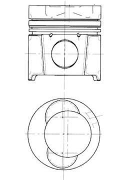 Píst KOLBENSCHMIDT 94488600