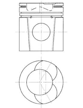 Píst KOLBENSCHMIDT 94510700