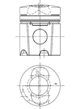 Píst KOLBENSCHMIDT 94528600