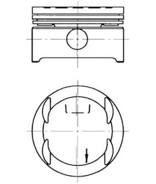 Píst KOLBENSCHMIDT 94637620
