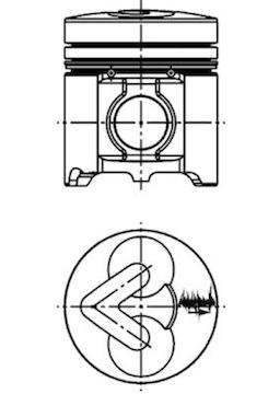 Píst KOLBENSCHMIDT 94680600