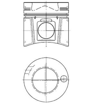 Píst KOLBENSCHMIDT 94681600