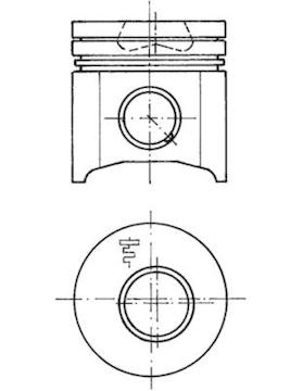 Píst KOLBENSCHMIDT 94701630