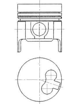 Píst KOLBENSCHMIDT 94756600