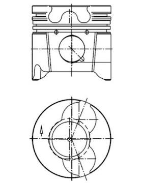 Píst KOLBENSCHMIDT 94783700