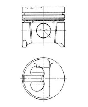 Píst KOLBENSCHMIDT 94786700