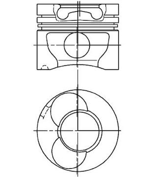 Píst KOLBENSCHMIDT 94823710