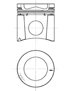 Píst KOLBENSCHMIDT 94839600