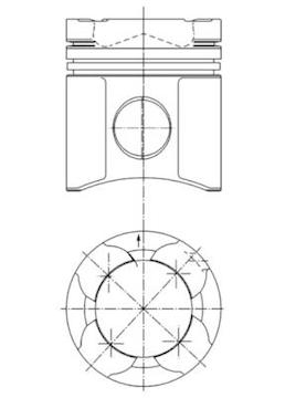 Píst KOLBENSCHMIDT 94850600
