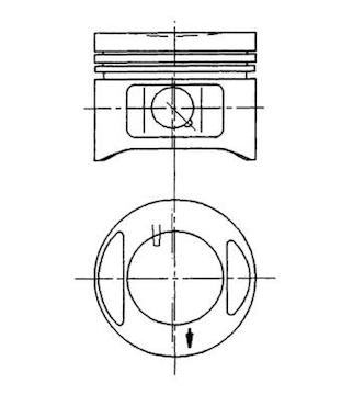 Píst KOLBENSCHMIDT 94870710
