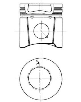Píst KOLBENSCHMIDT 94900600