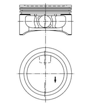 Píst KOLBENSCHMIDT 94912620