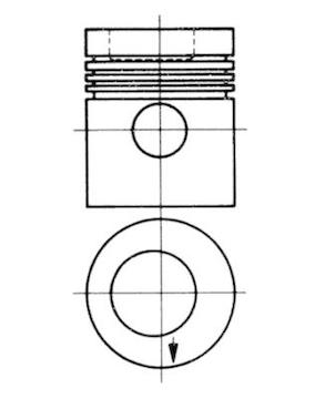 Píst KOLBENSCHMIDT 94949600