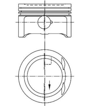 Píst KOLBENSCHMIDT 94953600