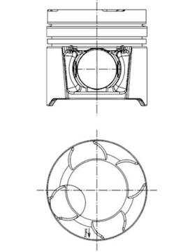 Píst KOLBENSCHMIDT 97458602