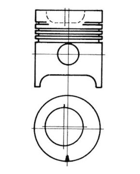 Píst KOLBENSCHMIDT 97505600