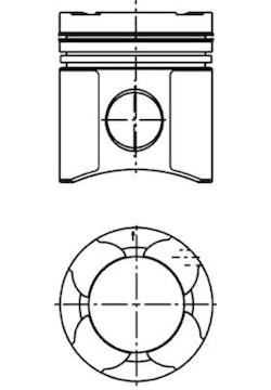 Píst KOLBENSCHMIDT 99330600