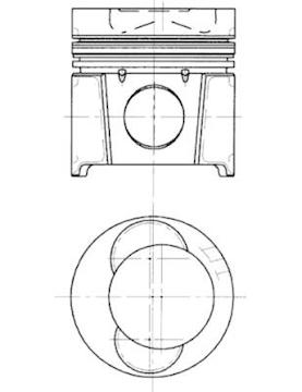 Píst KOLBENSCHMIDT 99339600