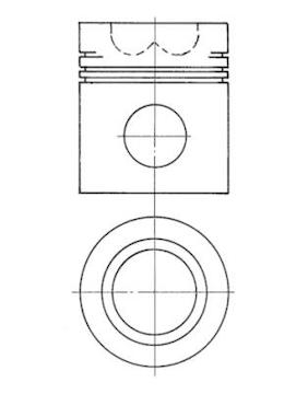 Píst KOLBENSCHMIDT 99365600