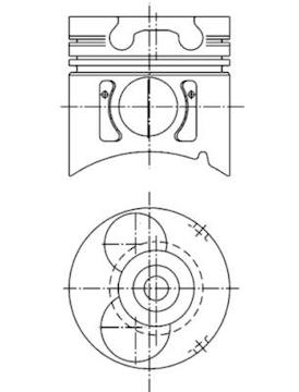 Píst KOLBENSCHMIDT 99371600