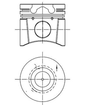 Píst KOLBENSCHMIDT 99418610