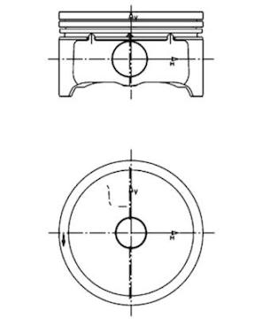 Píst KOLBENSCHMIDT 99457600