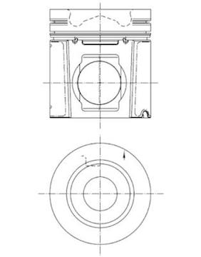Píst KOLBENSCHMIDT 99496600