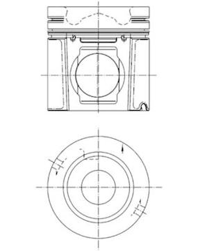 Píst KOLBENSCHMIDT 99500600