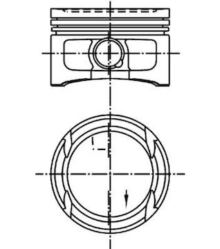 Píst KOLBENSCHMIDT 99562620