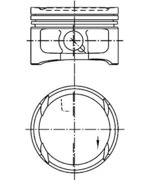 Píst KOLBENSCHMIDT 99563620