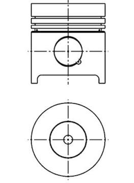 Píst KOLBENSCHMIDT 99567600
