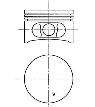 Píst KOLBENSCHMIDT 99646600