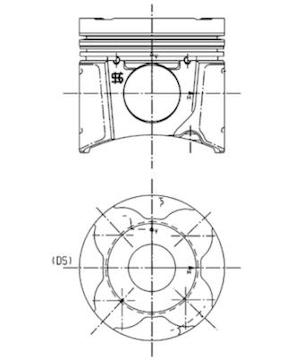 Píst KOLBENSCHMIDT 99662600