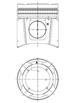 Píst KOLBENSCHMIDT 99704600