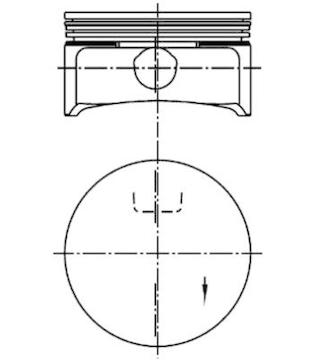 Píst KOLBENSCHMIDT 99741610