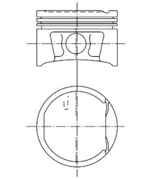 Píst KOLBENSCHMIDT 99746610