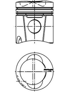 Píst KOLBENSCHMIDT 99775610