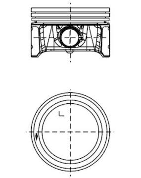 Píst KOLBENSCHMIDT 99913600