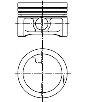 Píst KOLBENSCHMIDT 99927610