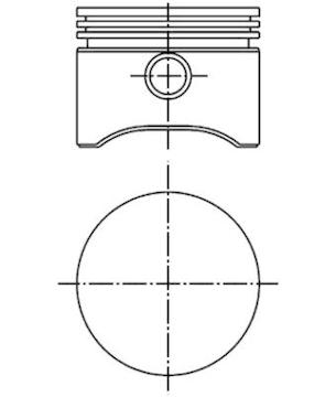 Píst KOLBENSCHMIDT 99939600