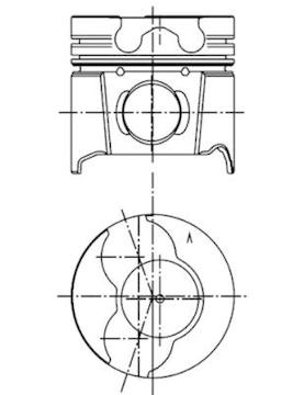 Píst KOLBENSCHMIDT 99940620